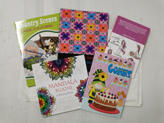 ADULT COLOURING BOOKS X 5 Book Bundle, Mixed Selection of Mandalas, Nature etc