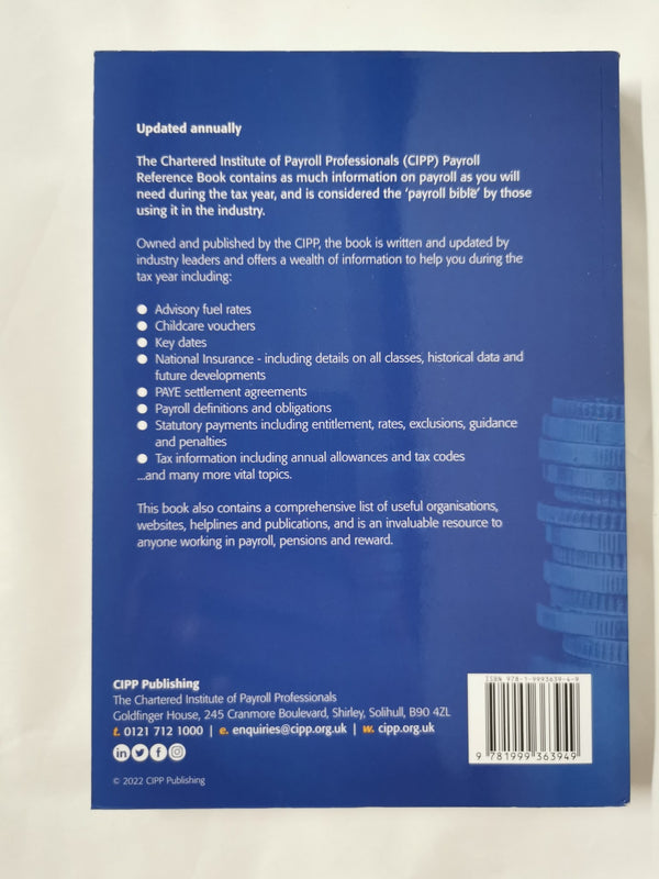 The Payroll Reference Book 2022-2023 by Cliff Vidgeon