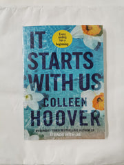 It Starts with Us: A Novel by Colleen Hoover (2022, Trade Paperback) US Edition