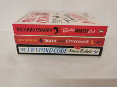 3 Murder Mysteries: The Twyford Code, Thursday Murder Club, Death and Croissants