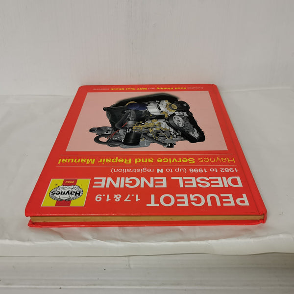 Peugeot Diesel Engine1.7 and 1.9, 1982 - 1996 (N Reg) Haynes Repair Manual