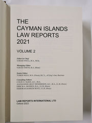 The Cayman Islands Law Reports 2021 (2) by Law Reports International