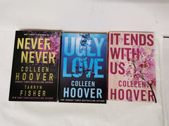 3 Colleen Hoover Bestsellers: It Ends With Us, Ugly Love & Never Never