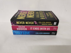 3 Colleen Hoover Bestsellers: It Ends With Us, Ugly Love & Never Never