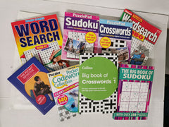 Bumper Bundle of 8 Mixed Puzzle Books *Unused* - Wordsearch, Crossword, Sudoku