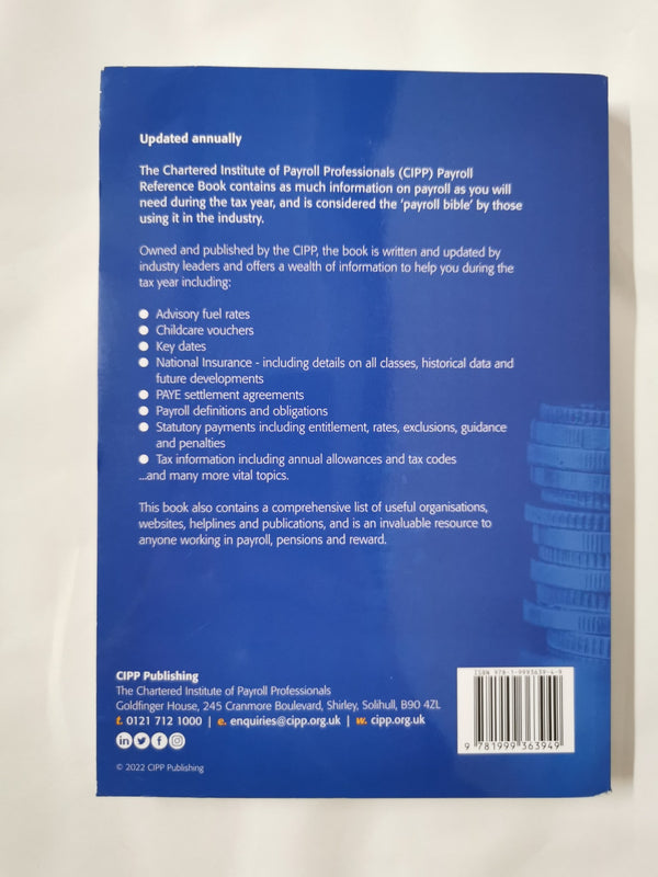 The Payroll Reference Book 2022-2023 by Cliff Vidgeon