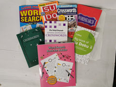 Bumper Bundle of 8 Mixed Puzzle Books *Unused* - Wordsearch, Crossword, Sudoku