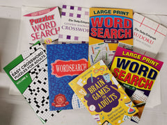 Bumper Bundle of 8 Mixed Puzzle Books *Unused* - Wordsearch, Crossword, Sudoku