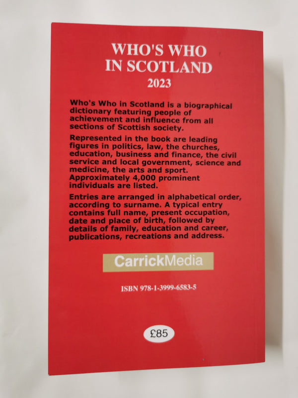 Who's Who in Scotland 2023 | 9781399965835