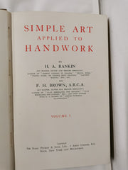 Simple Art Applied to Handwork Vol 1 (Cloth bound hardback, undated)