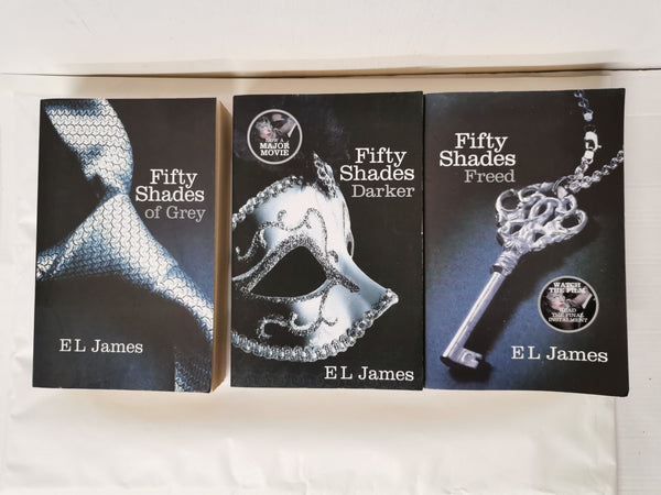 Fifty Shades of Grey Trilogy by E. L. James, 3 Book set (Paperback)
