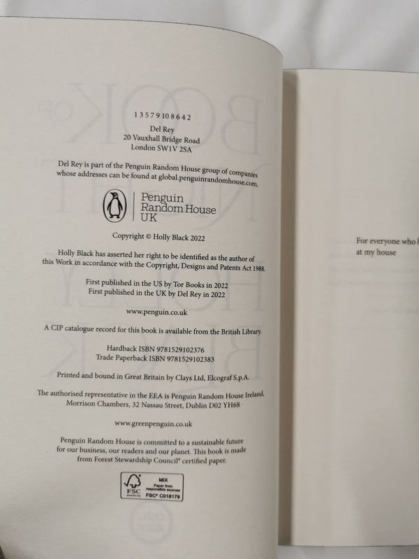 FairyLoot May 2022, Book of Night by Holly Black - Exclusive Edition