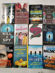 Joblot Wholesale of 40 New Fiction Books Collection Set Fiction, Crime, Thriller
