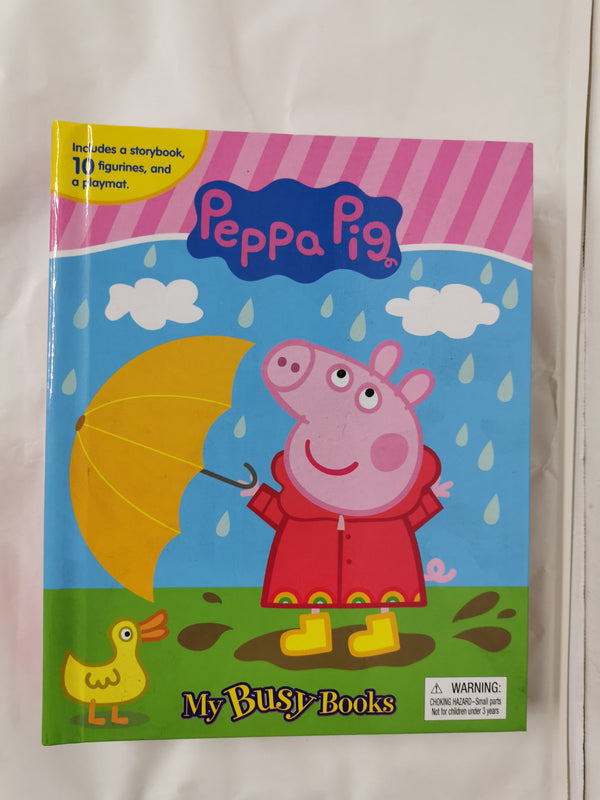 Peppa Pig My Busy Book: Includes 10 Plastic Figurines and a playmat