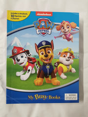 Nickelodeon PAW Patrol My Busy Book: 10 Figurines and playmat stored in the book