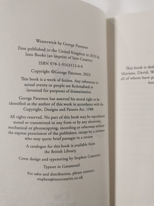 Westerwick by George Paterson (2023, Paperback) *SIGNED*