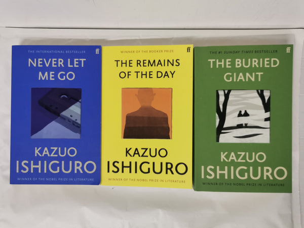 3 Kazuo Ishiguro Books: The Remains of the Day, Klara & the Sun, Buried Giant