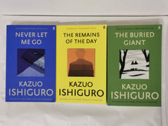 3 Kazuo Ishiguro Books: The Remains of the Day, Klara & the Sun, Buried Giant