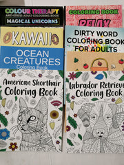 5 x ADULT COLOURING BOOKS: Mindfulness, Relaxation, Mandalas, Creativity RANDOM