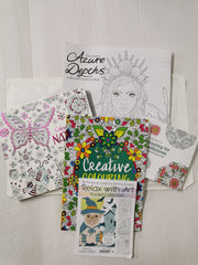 5 x ADULT COLOURING BOOKS: Mindfulness, Relaxation, Mandalas, Creativity RANDOM